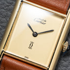 Cartier Must de Tank Vermeil Lemon Roman Dial – 1990s