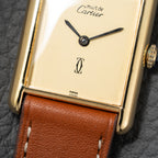 Cartier Must de Tank Vermeil Lemon Roman Dial – 1990s