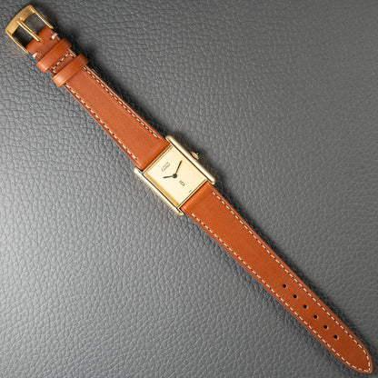 Cartier Must de Tank Vermeil Lemon Roman Dial – 1990s
