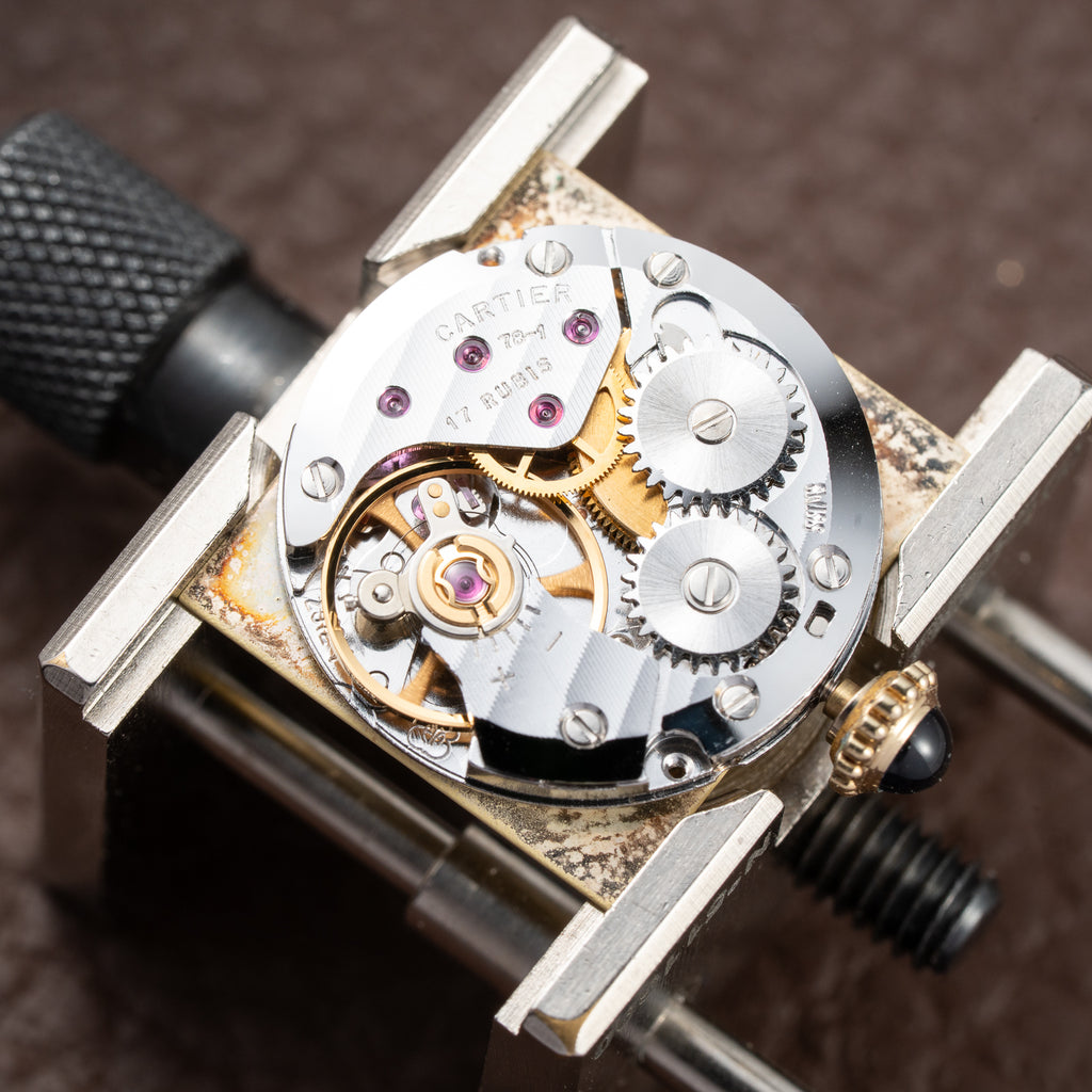 Cartier Tank Must de Lemon Dial Vermeil PM SM from 1980s