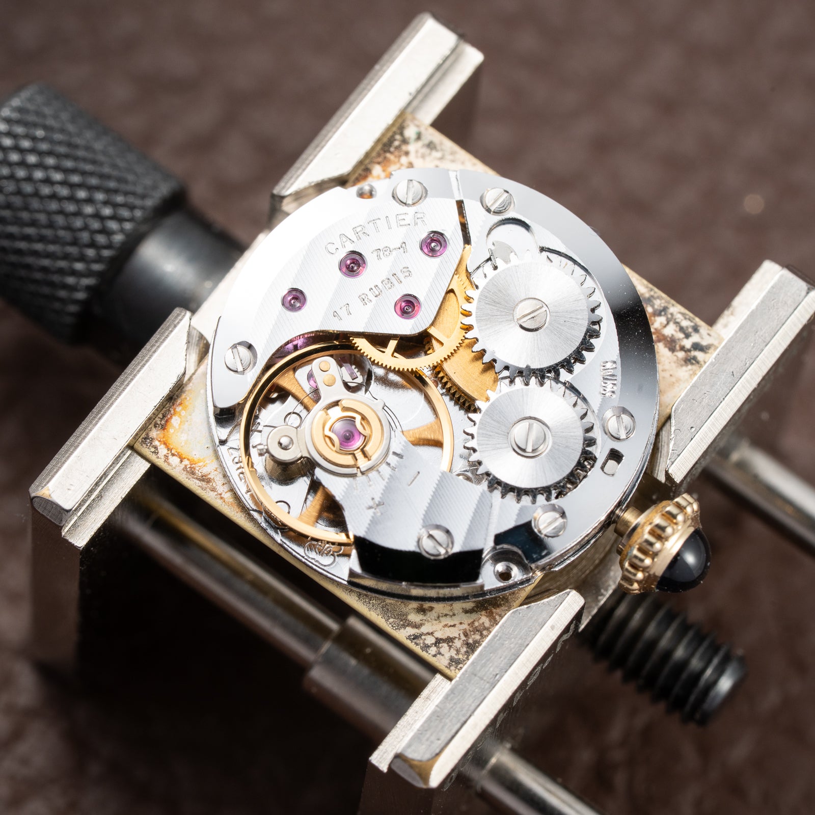 Cartier Tank Must de Lemon Dial Vermeil PM SM from 1980s