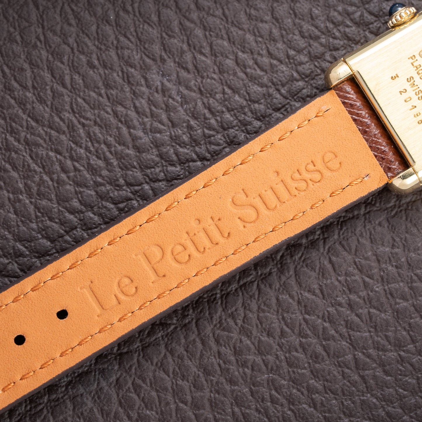 Cartier Tank Must de Lemon Dial Vermeil PM SM from 1980s