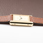 Cartier Tank Must de Lemon Dial Vermeil PM SM from 1980s