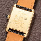Cartier Tank Must de Lemon Dial Vermeil from 1980s