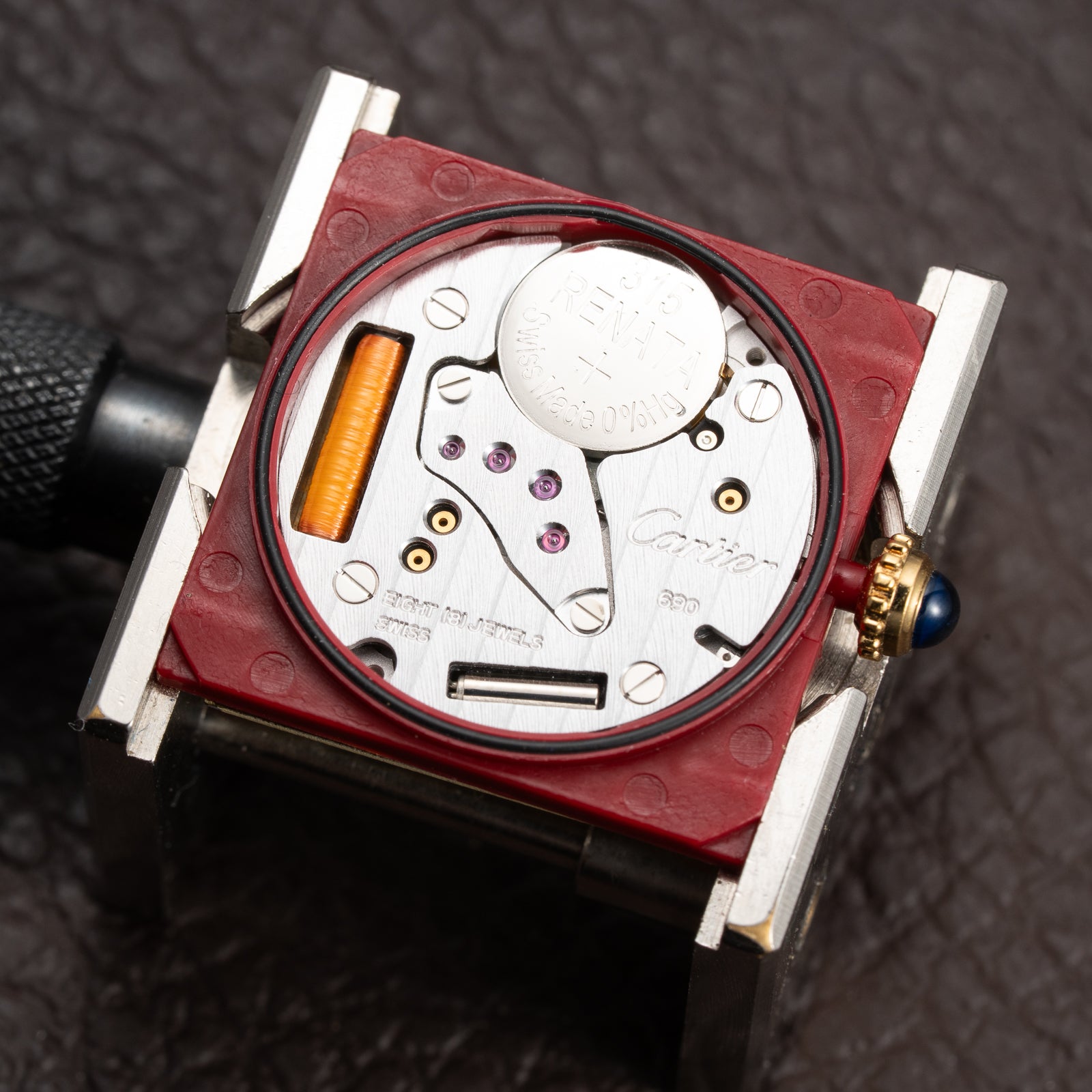 Cartier Tank Must de Lemon Roman Dial GM LM Ref 6 68001 from 1990s