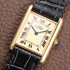 Cartier Tank Must de Lemon Roman Dial GM LM Ref 6 68001 from 1990s
