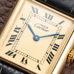 Cartier Tank Must de Lemon Roman Dial GM LM Ref 6 68001 from 1990s