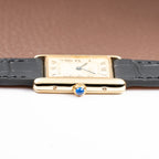 Cartier Tank Must de Lemon Roman Dial GM LM Ref 6 68001 from 1990s