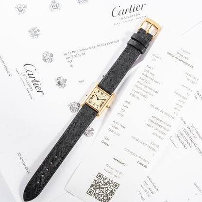 Cartier Tank Must de Lemon Roman Dial Cartier Service 2026 Vermeil PM Ref. 3 66001 from 1980S