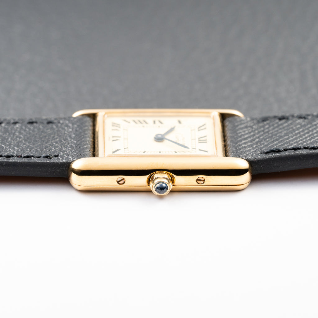 Cartier Tank Must de Lemon Roman Dial Cartier Service 2026 Vermeil PM Ref. 3 66001 from 1980S