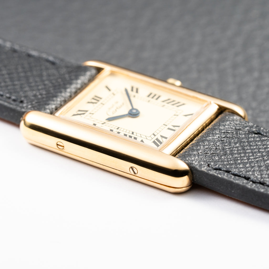 Cartier Tank Must de Lemon Roman Dial Cartier Service 2026 Vermeil PM Ref. 3 66001 from 1980S