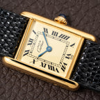 Cartier Tank Must de Lemon Roman Dial PM Vermeil Reference 5057001