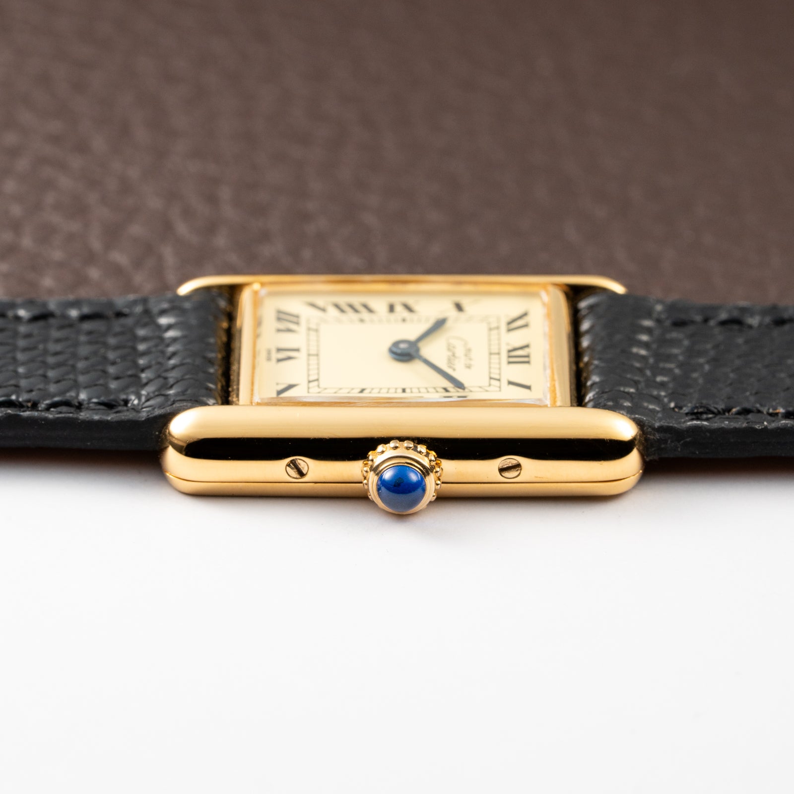 Cartier Tank Must de Lemon Roman Dial PM Vermeil Reference 5057001