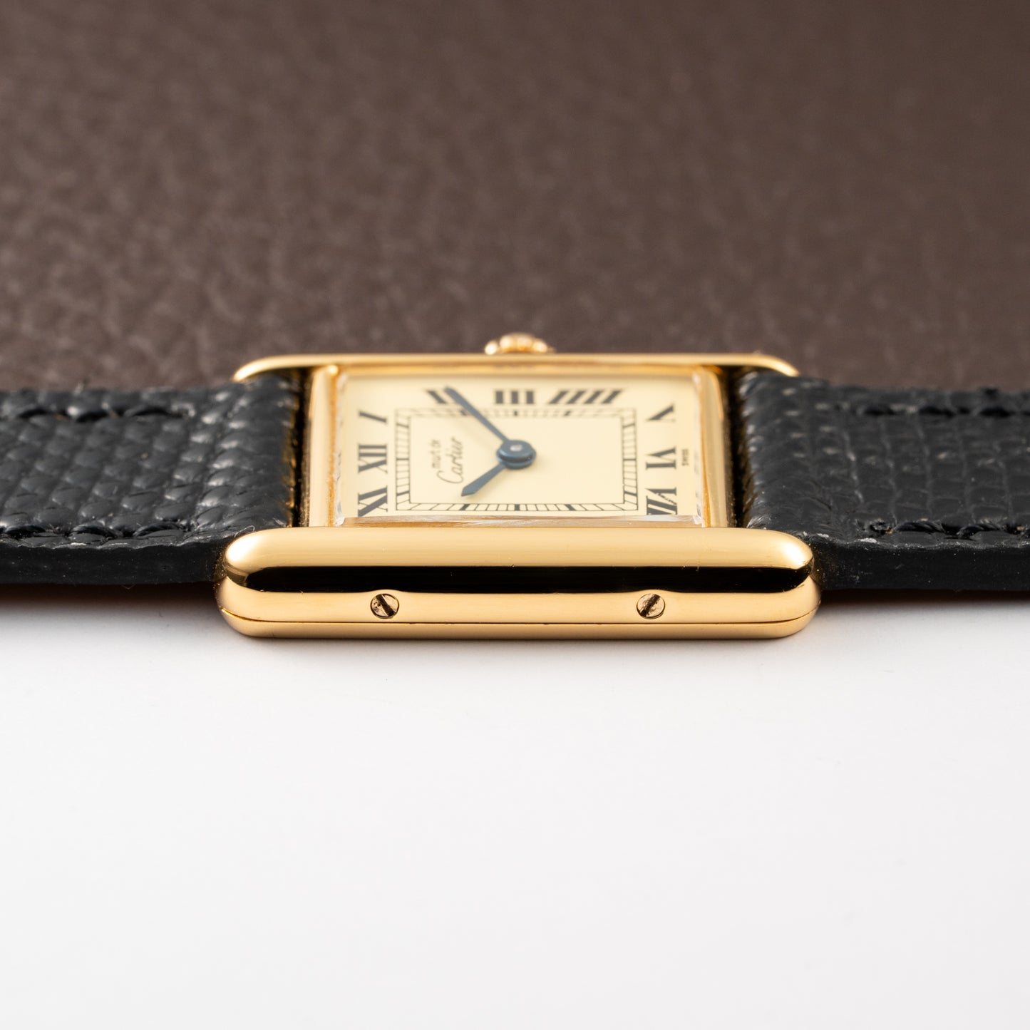 Cartier Tank Must de Lemon Roman Dial PM Vermeil Reference 5057001