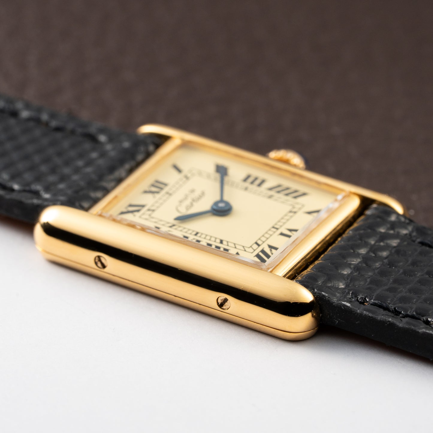 Cartier Tank Must de Lemon Roman Dial PM Vermeil Reference 5057001