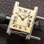 Cartier Tank Must de Vermeil Lemon Roman Dial PM from 1980s
