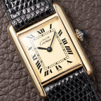 Cartier Tank Must de Vermeil Lemon Roman Dial PM from 1980s