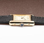 Cartier Tank Must de Vermeil Lemon Roman Dial PM from 1980s