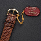 Cartier Tank Must de Roman Lemon Dial Vermeil PM LIKE NEW WITH STICKER 1980s