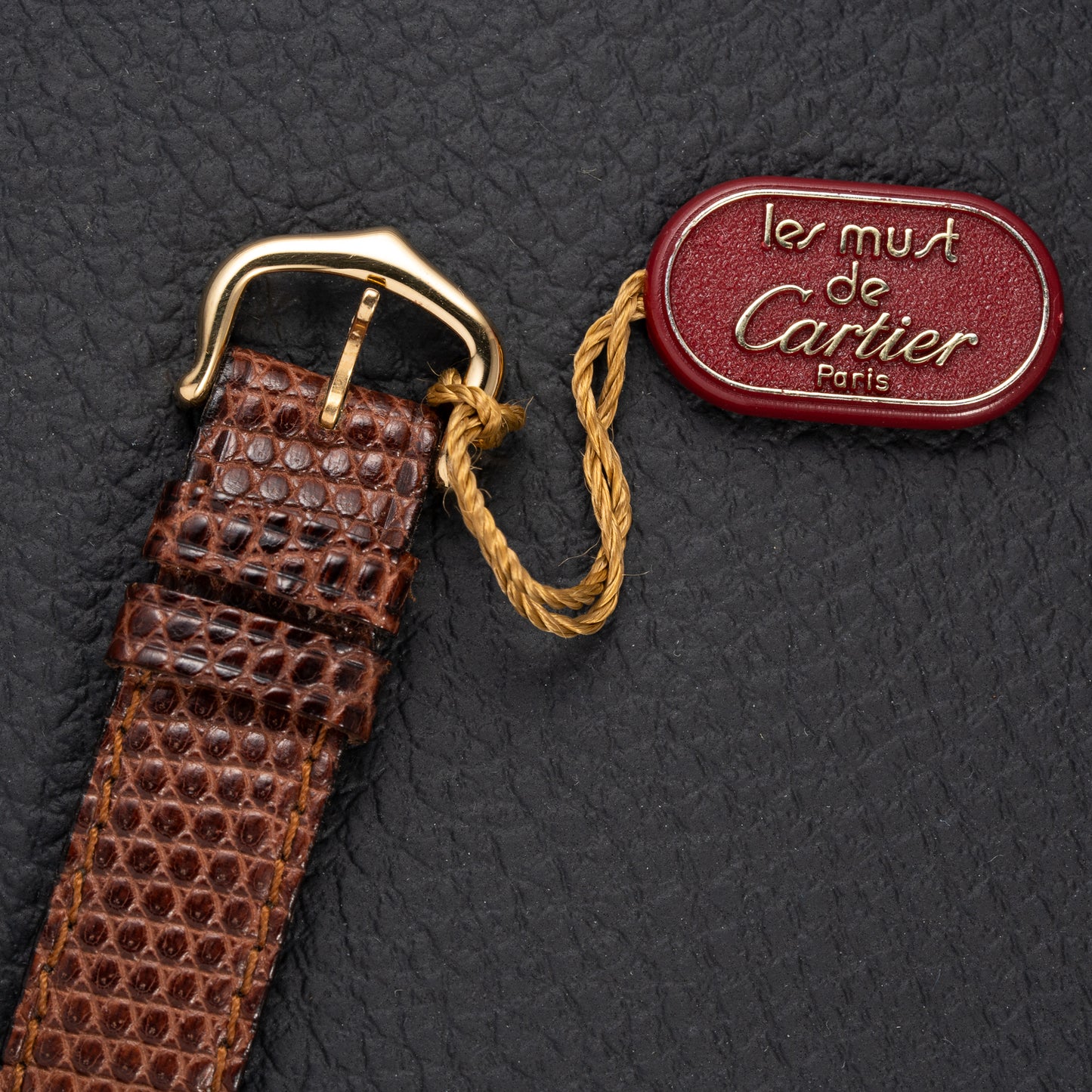 Cartier Tank Must de Roman Lemon Dial Vermeil PM LIKE NEW WITH STICKER 1980s