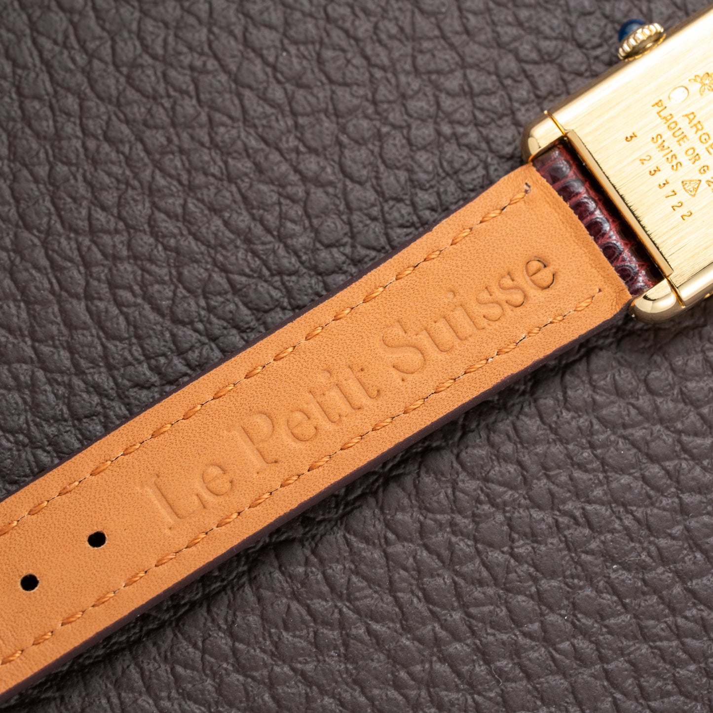 Cartier Tank Must de Roman Lemon Dial Vermeil PM 1980s