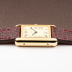 Cartier Tank Must de Roman Lemon Dial Vermeil PM 1980s