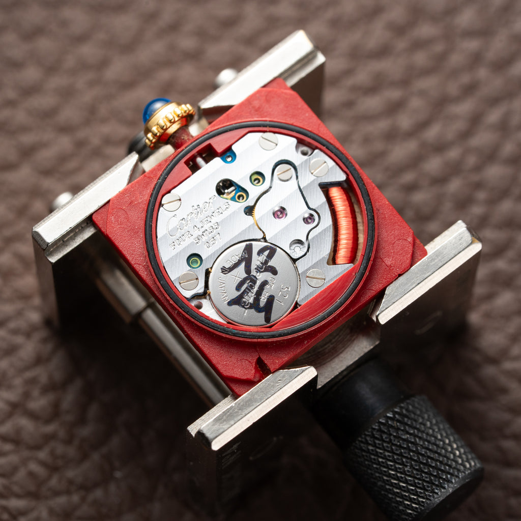 Cartier Must de Tank Vermeil White Opaline Roman Dial PM Ref. 5057001