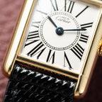 Cartier Must de Tank Vermeil White Opaline Roman Dial PM Ref. 5057001