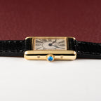 Cartier Must de Tank Vermeil White Opaline Roman Dial PM Ref. 5057001