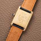 Cartier Tank Vermeil Roman Lemon Dial PM