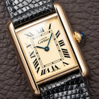 Cartier Tank Must de “Lemon” Roman Dial PM Vermeil PM Ref. 2415 from 1990s