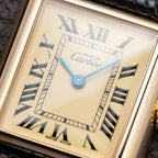 Cartier Tank Must de “Lemon” Roman Dial PM Vermeil PM Ref. 2415 from 1990s