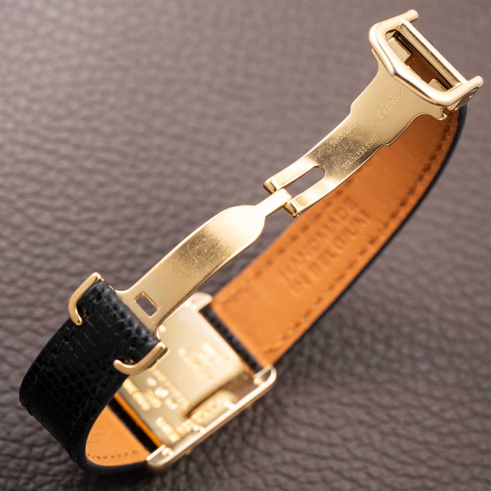 Cartier Tank Must de “Lemon” Roman Dial PM Vermeil PM Ref. 2415 from 1990s