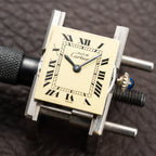 Cartier Tank Must de Vermeil Lemon Roman Dial PM from 1980s