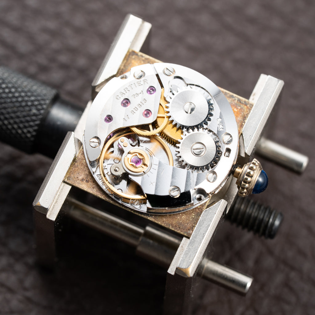 Cartier Tank Must de Vermeil Lemon Roman Dial PM from 1980s