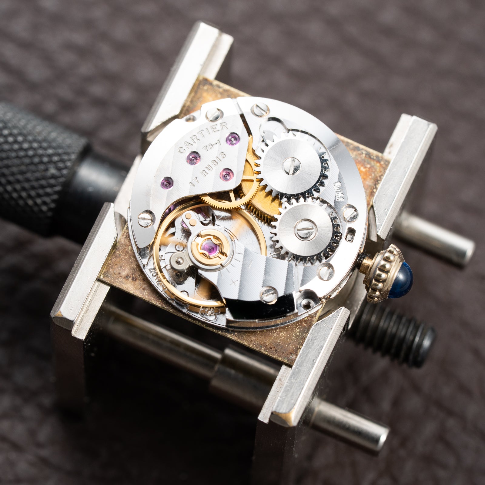 Cartier Tank Must de Vermeil Lemon Roman Dial PM from 1980s