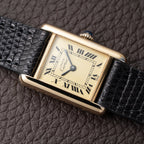 Cartier Tank Must de Vermeil Lemon Roman Dial PM from 1980s