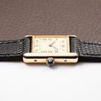 Cartier Tank Must de Vermeil Lemon Roman Dial PM from 1980s