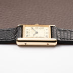 Cartier Tank Must de Vermeil Lemon Roman Dial PM from 1980s