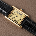 Cartier Must de Tank Vermeil Lemon Roman Dial Reference 5057001