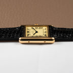 Cartier Must de Tank Vermeil Lemon Roman Dial Reference 5057001
