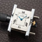 Cartier Tank Must de Vermeil White Roman Dial PM Quartz Ref. 2415 From 2000s