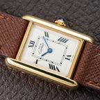 Cartier Tank Must de Vermeil White Roman Dial PM Quartz Ref. 2415 From 2000s