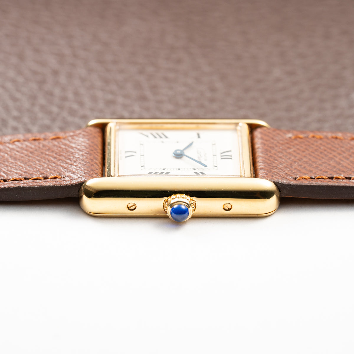 Cartier Tank Must de Vermeil White Roman Dial PM Quartz Ref. 2415 From 2000s