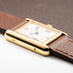 Cartier Tank Must de Vermeil White Roman Dial PM Quartz Ref. 2415 From 2000s