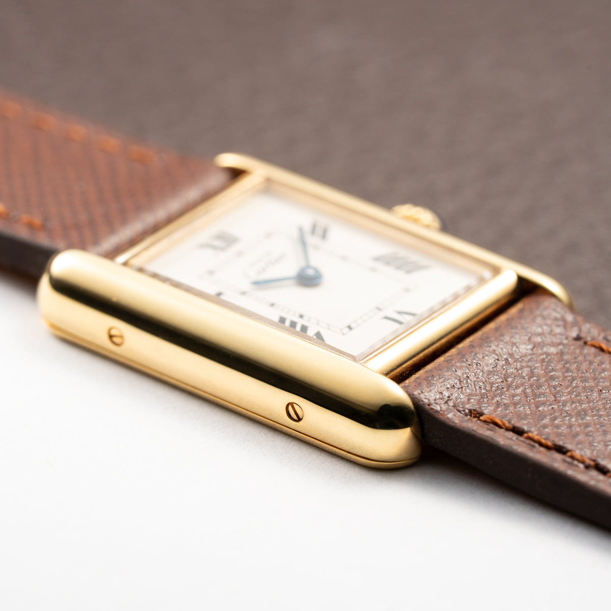 Cartier Tank Must de Vermeil White Roman Dial PM Quartz Ref. 2415 From 2000s