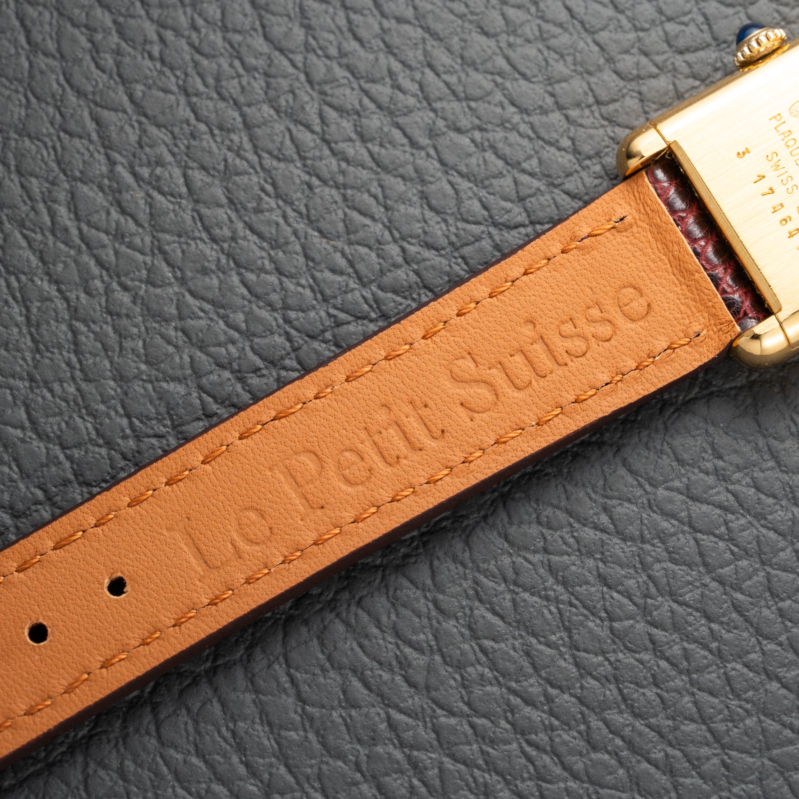 Cartier Tank Must de Roman Lemon Dial Vermeil PM 1980s