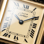 Cartier Tank Must de Roman Lemon Dial Vermeil PM 1980s
