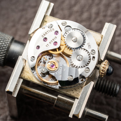 Cartier Tank Vermeil Roman Lemon Dial PM