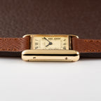 Cartier Tank Vermeil Roman Lemon Dial PM